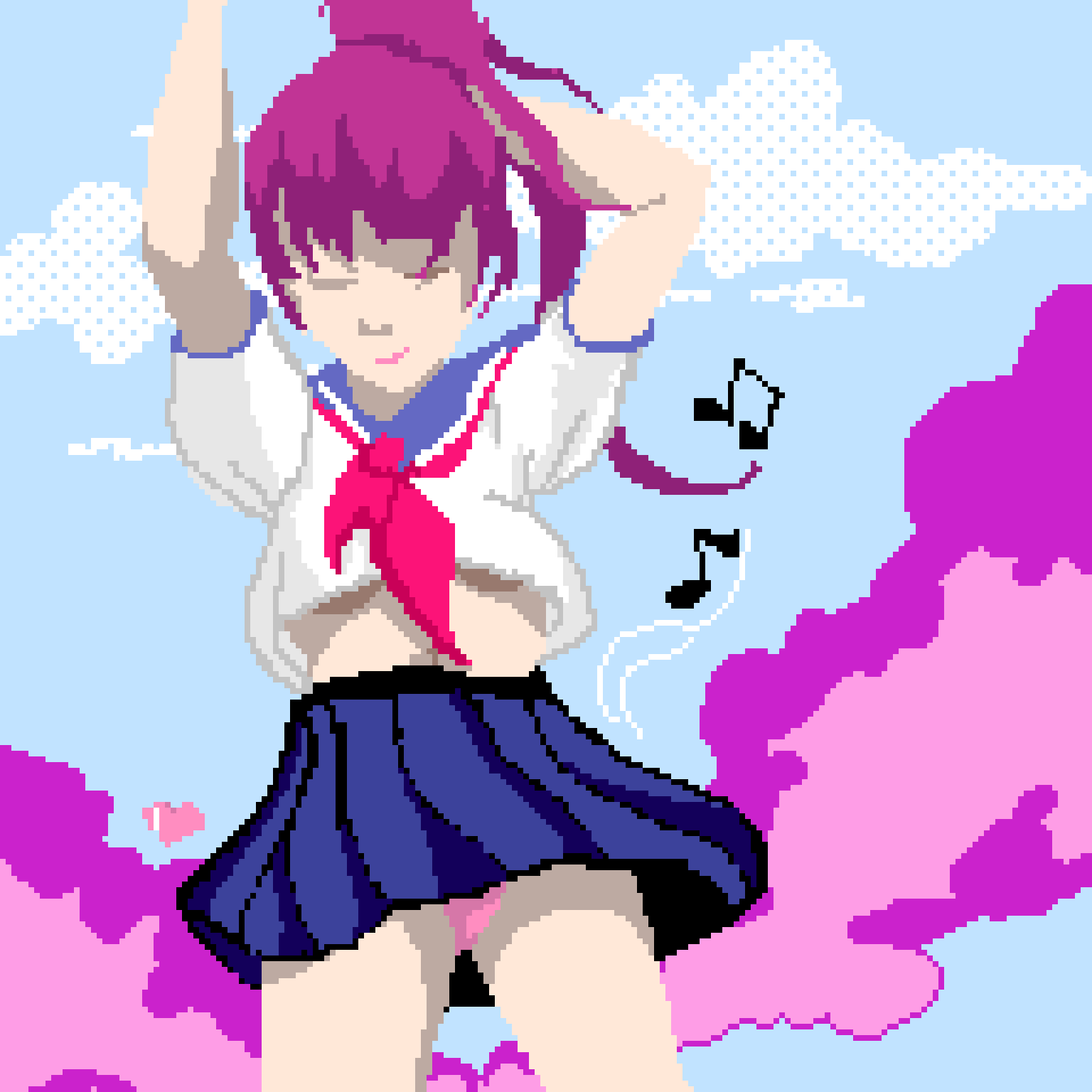 Blown by the wind