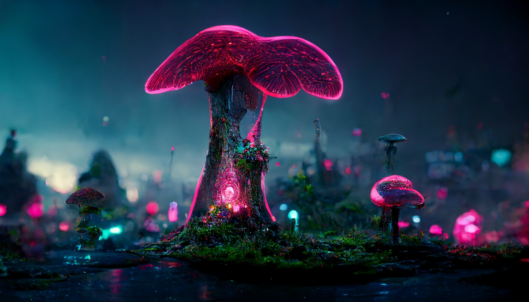 Galaxy mushroom