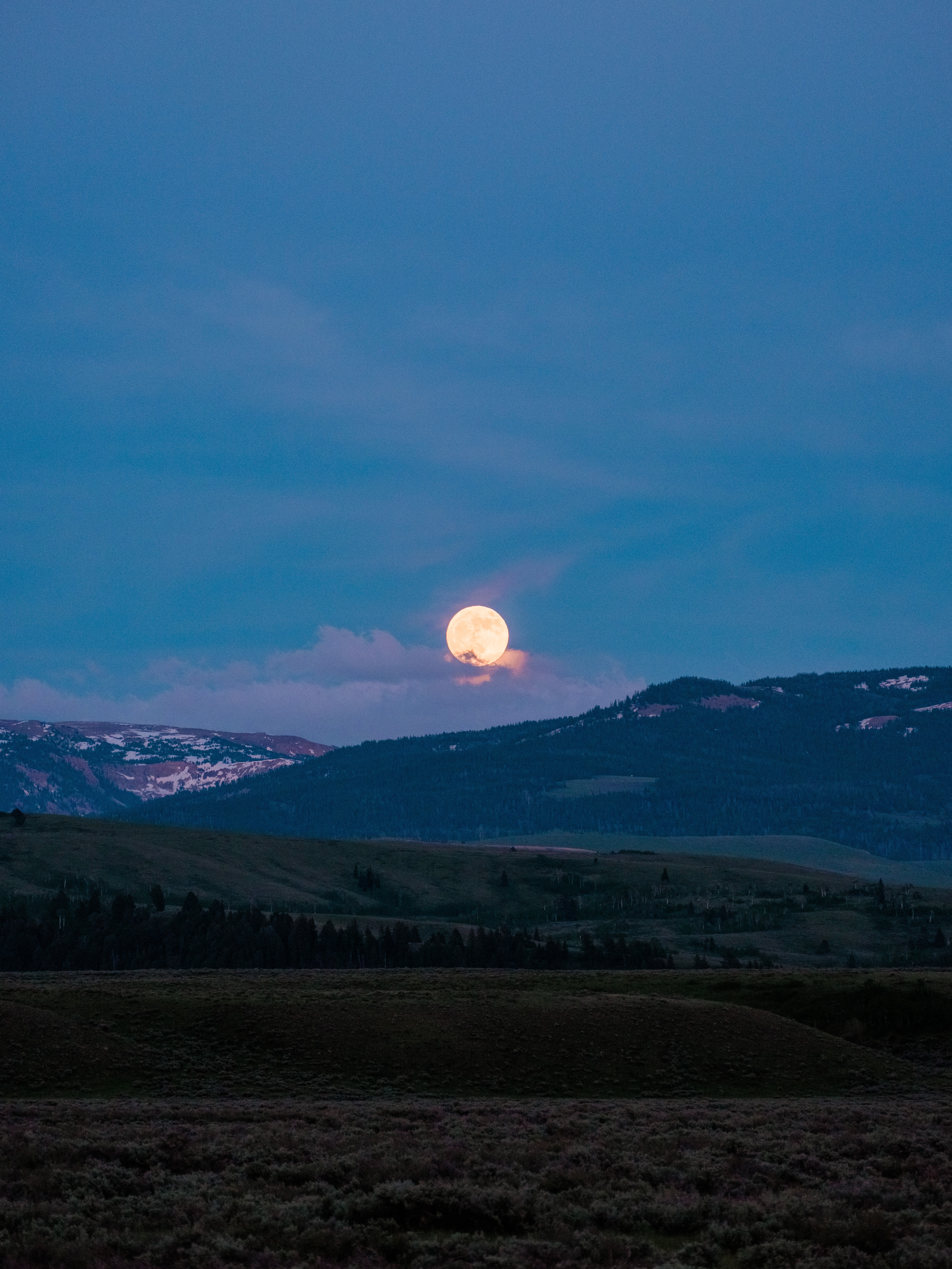 Moonrise In The Mountains