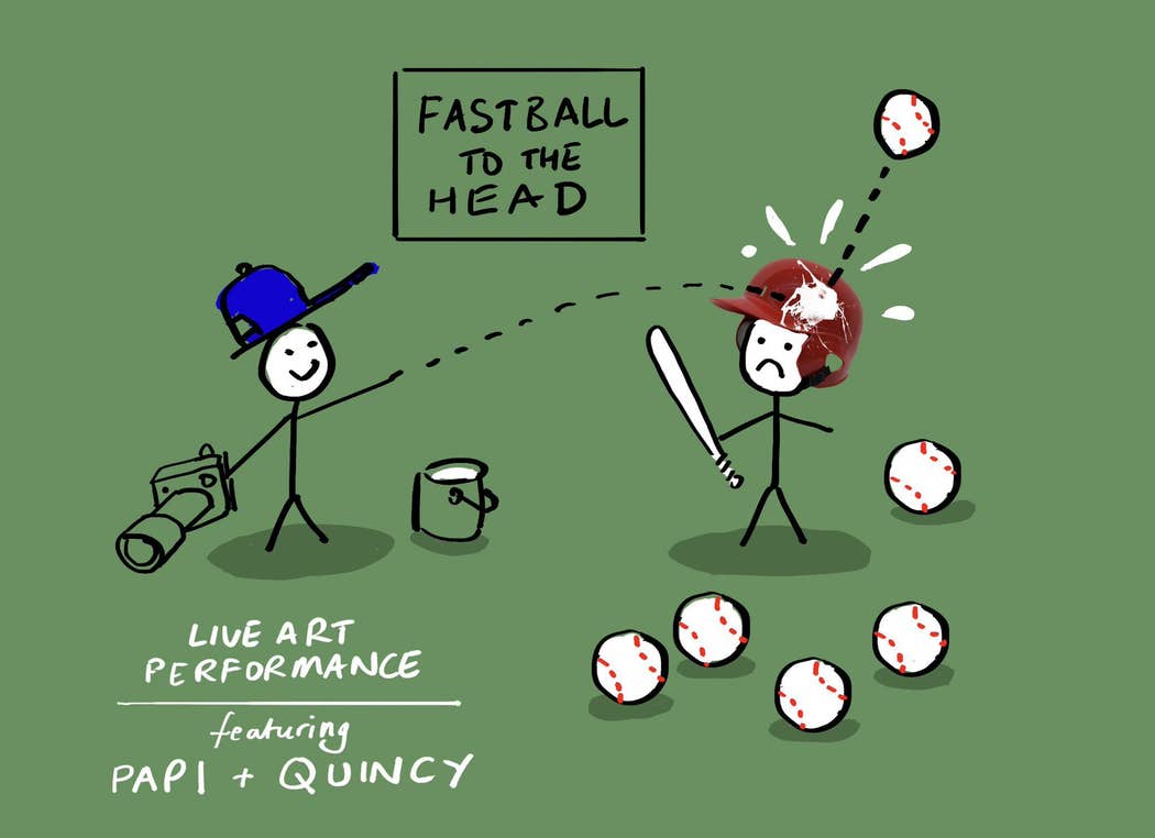 Fastball to the head