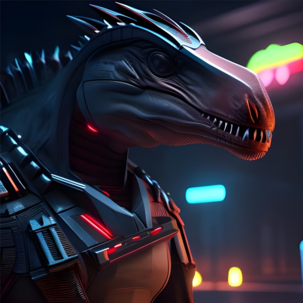 Cyberpunk Dinosaur #1