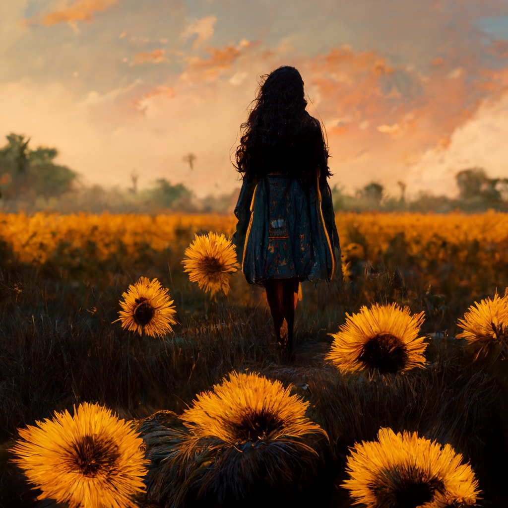 Among the Sunflowers