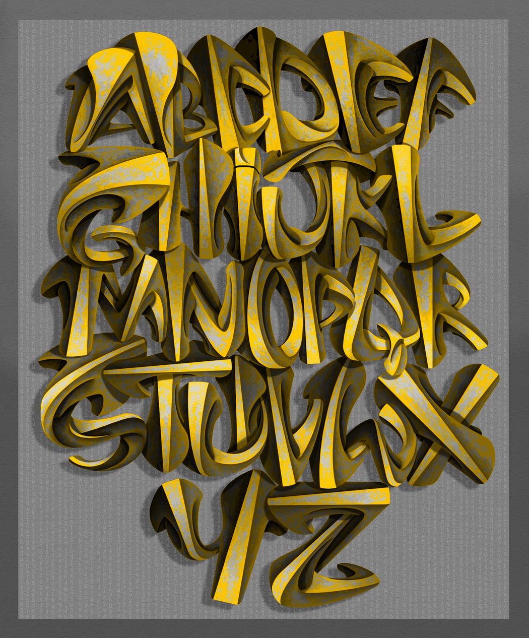 3D Graffiti Alphabet