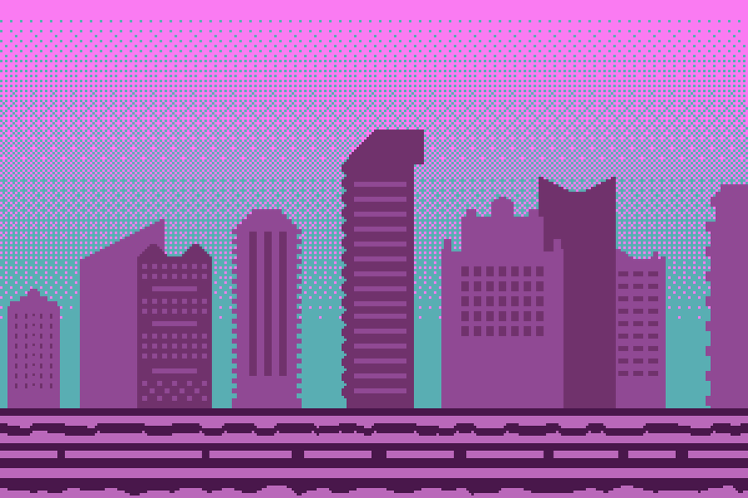 Pixel Сity Purple