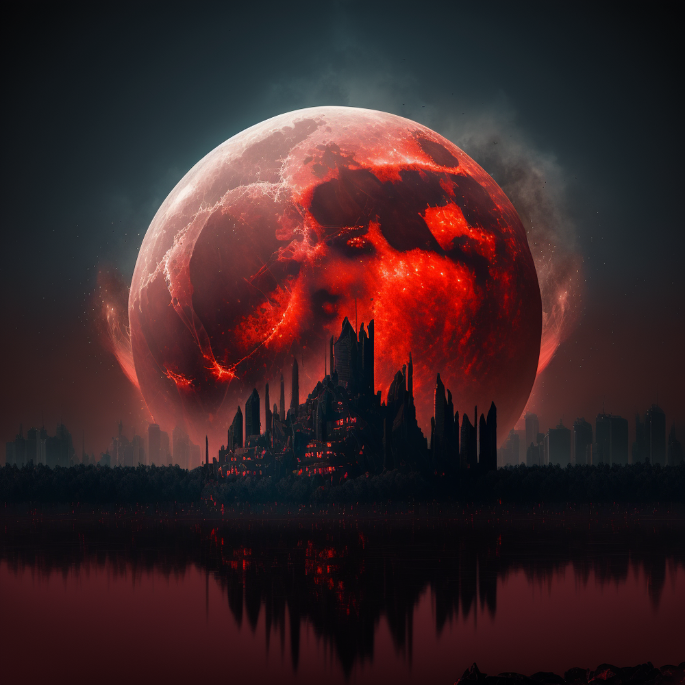 Blood Moon Backdrop 2 | Exchange Art