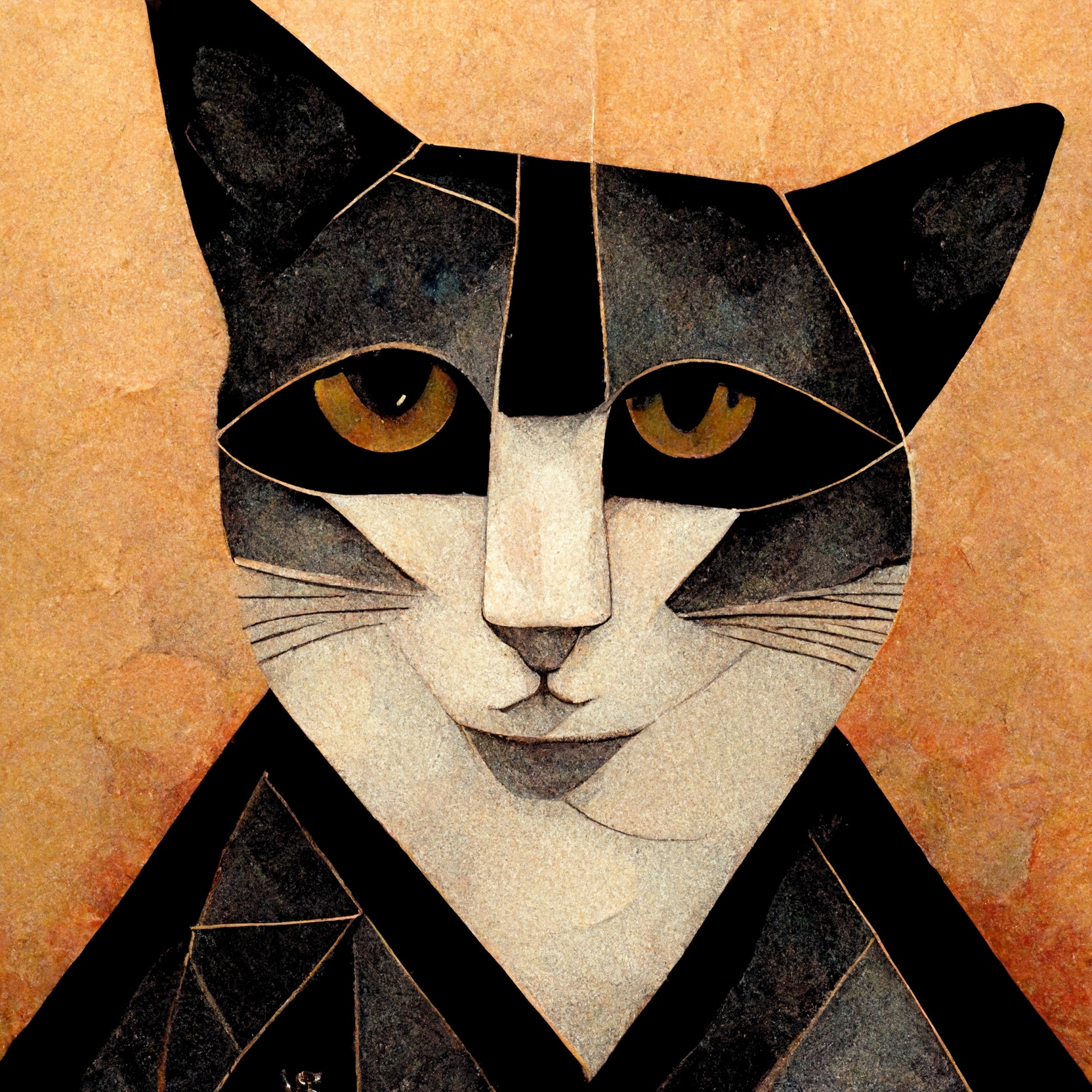 Cubist Cat #8