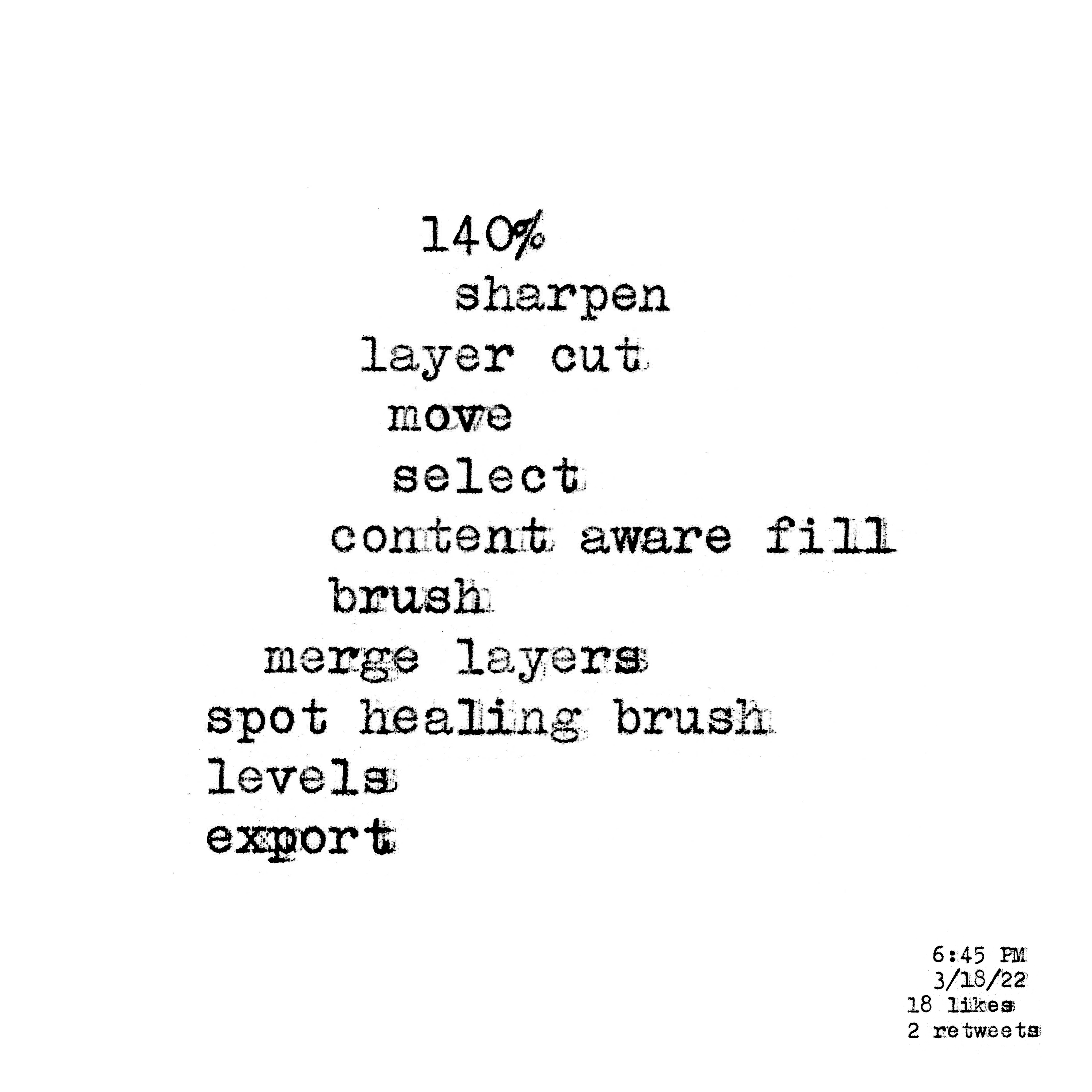 Typewriter Poem #25
