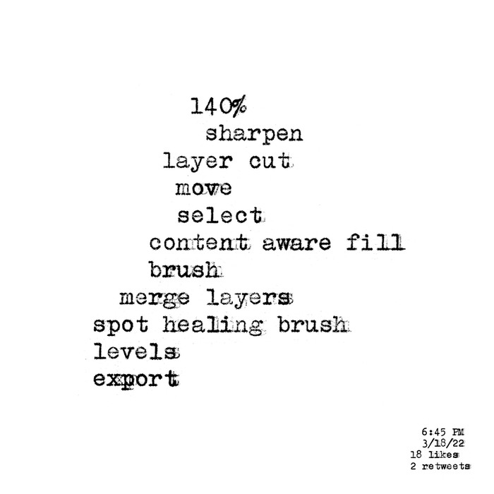Typewriter Poem #25