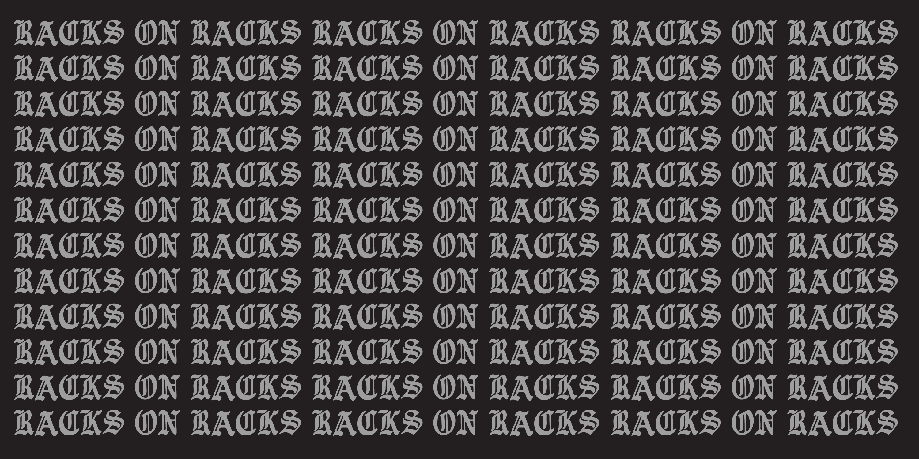 RACKS banner