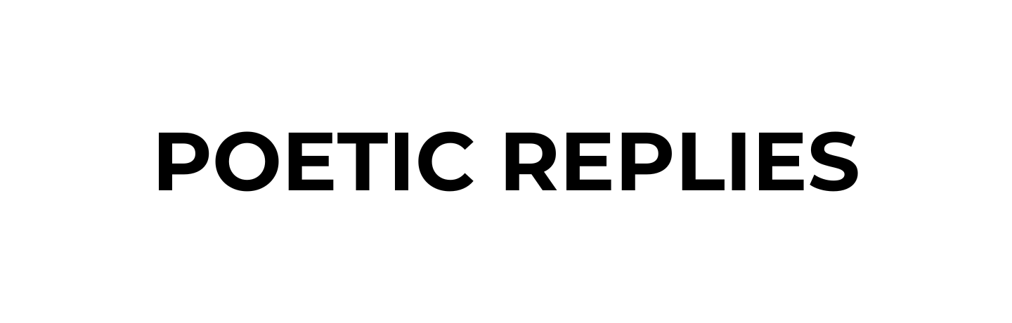 PoeticReplies banner